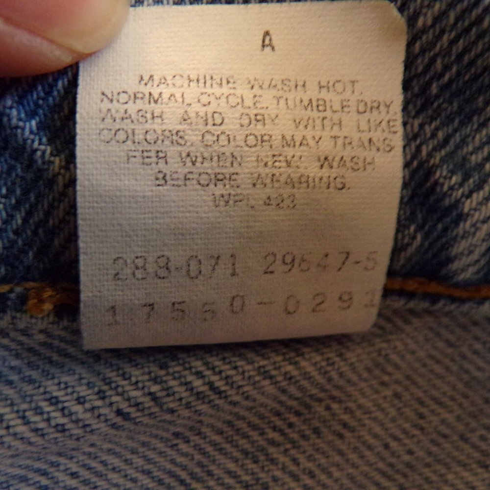 Levi's 80's Vintage USA Made Women's Denim Jeans - size 11 - Picture 10 of 10